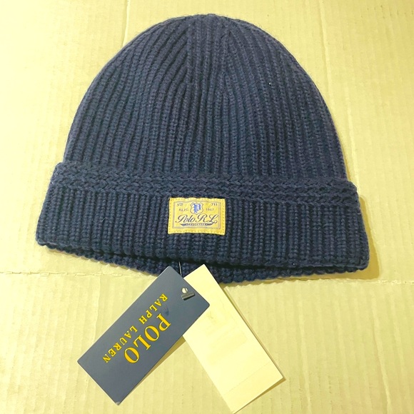 Polo by Ralph Lauren Patch Navy Beanie. - Picture 4 of 6